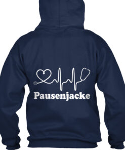 Pausenjacke Stethoskop Wave And Heart Shirt