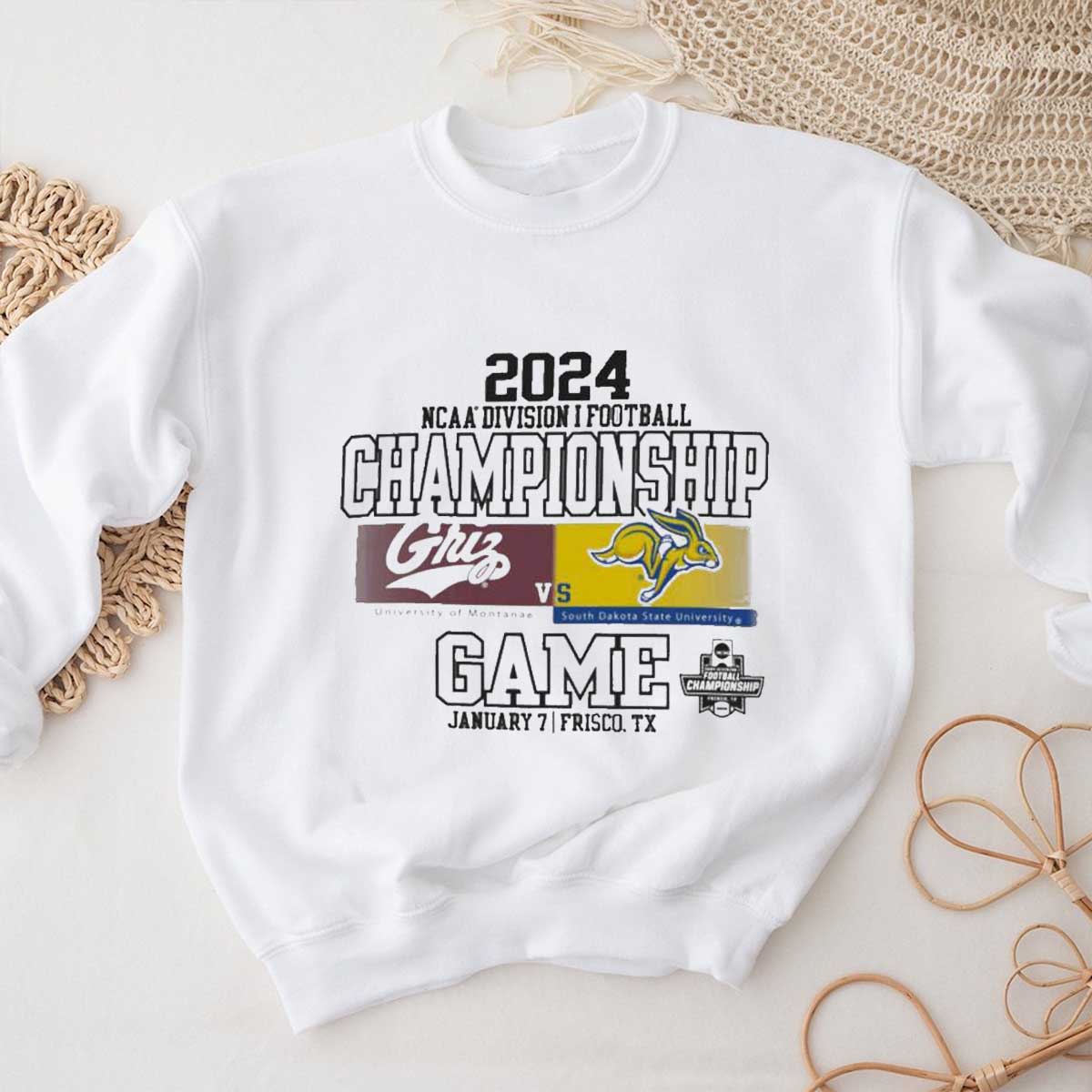 Montana Grizzlies vs South Dakota State Jackrabbits 2024 FCS Football Championship Game Tee - Perfect for Fan Gift