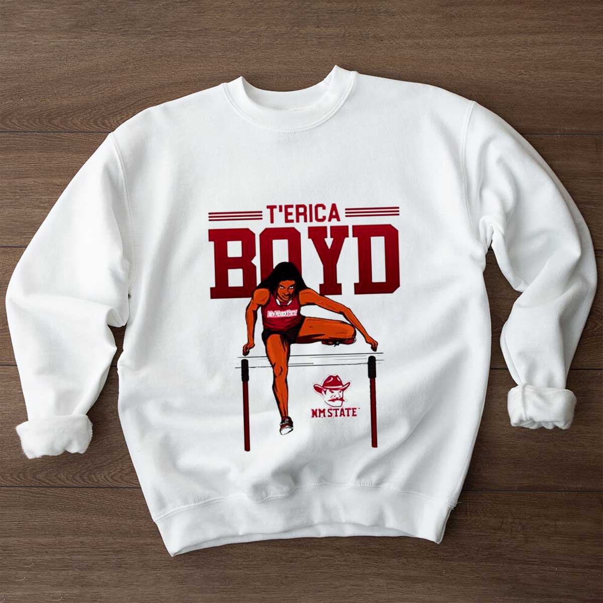 Nmsu NCAA Women's T'Erica Boyd Cartoon Tee - Perfect for Fan Gift