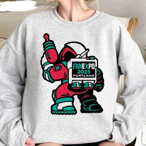 Fan Expo 2025 Portland RoBot T Shirt, Long Sleeve