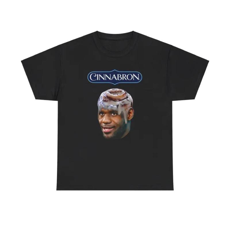 Cinnabron LeBron James Meme T-Shirt for Women - Vintage Graphic Tee Gift
