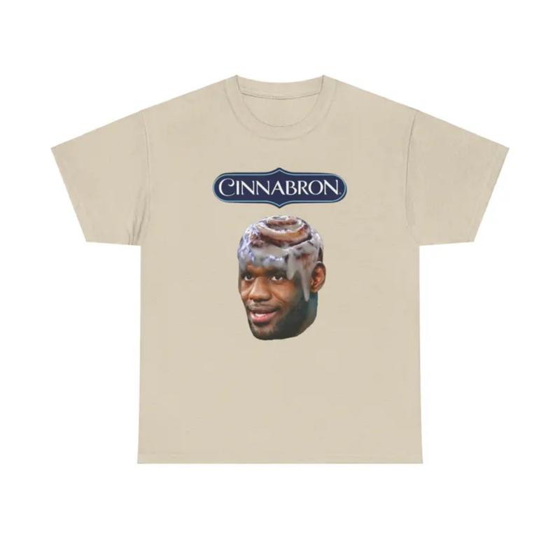 Cinnabron LeBron James Meme T-Shirt for Women - Vintage Graphic Tee Gift
