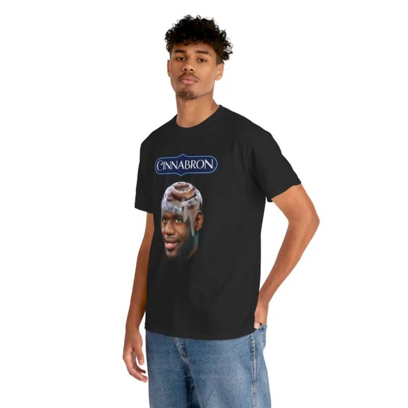 Cinnabron LeBron James Meme T-Shirt for Women - Vintage Graphic Tee Gift