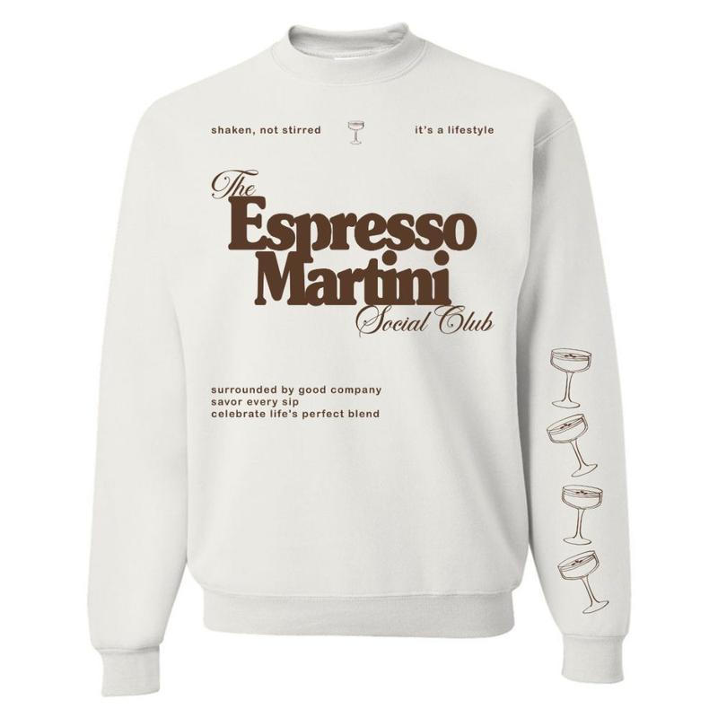 Espresso Martini Enthusiast Crewneck Sweatshirt