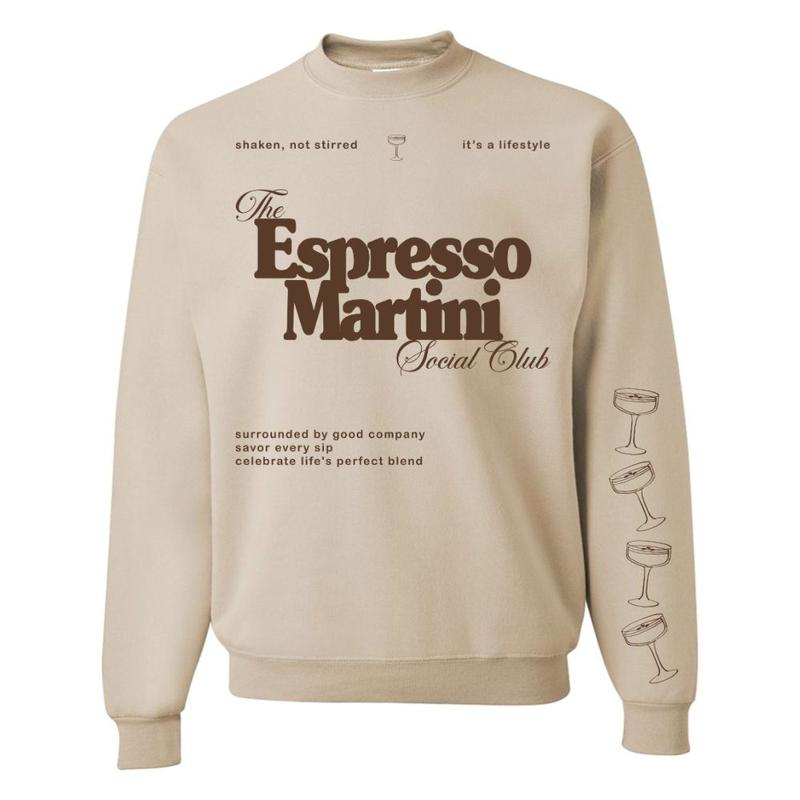 Espresso Martini Enthusiast Crewneck Sweatshirt