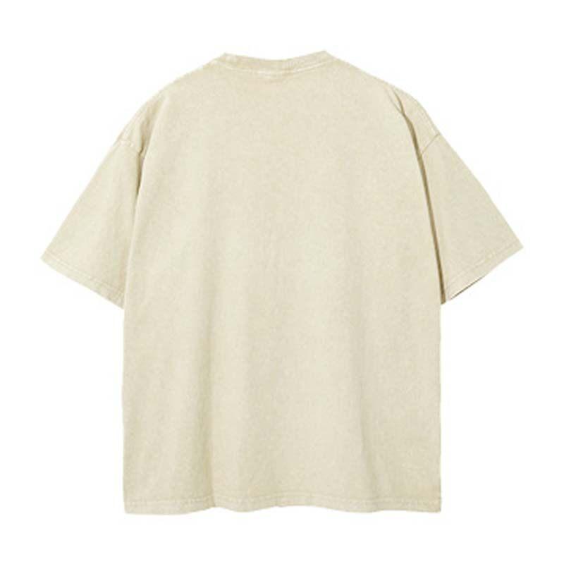 Heavy Cotton 220 GSM Eren Yeager Acid Wash Graphic Tee - Attack On Titan Casual Menswear