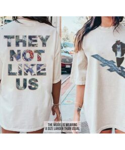 K3ndr1ck L@mar They Not Like Us 2 Sides Shirt | Hip-Hop Culture Cotton Top Crewneck