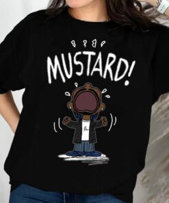 Kendrick Lamar Mustard Cartoon T-Shirt - Ultimate Hip-Hop Casual Wear