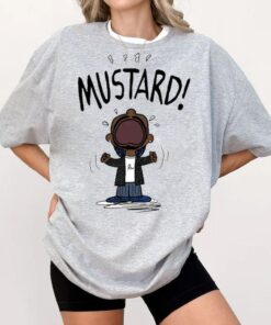 Kendrick Lamar Mustard Cartoon T-Shirt - Ultimate Hip-Hop Casual Wear