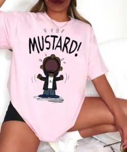 Kendrick Lamar Mustard Cartoon T-Shirt - Ultimate Hip-Hop Casual Wear