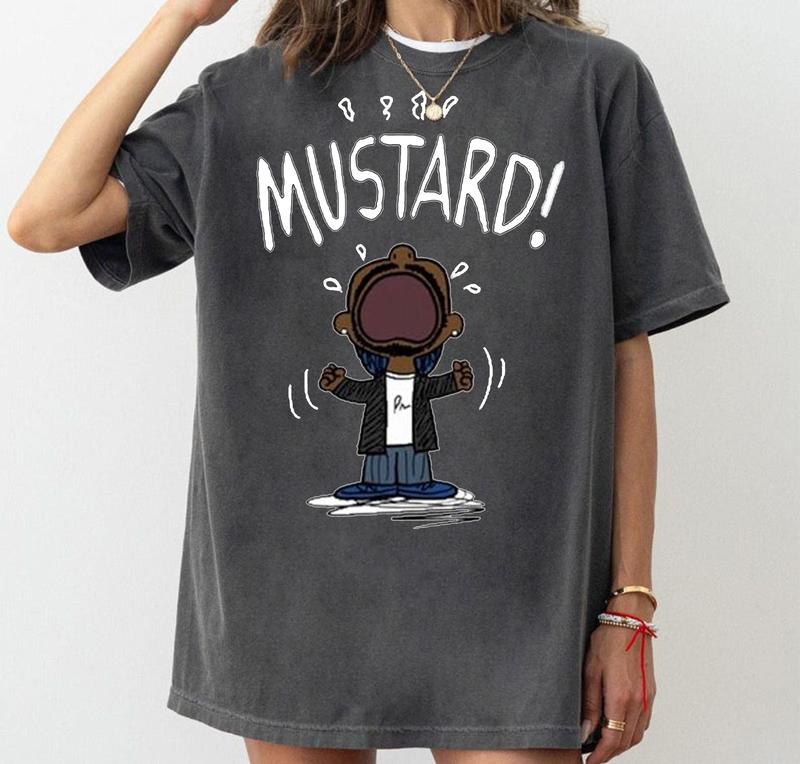 Kendrick Lamar Mustard Shirt - Playful Hip-Hop Inspired T-Shirt for Fans