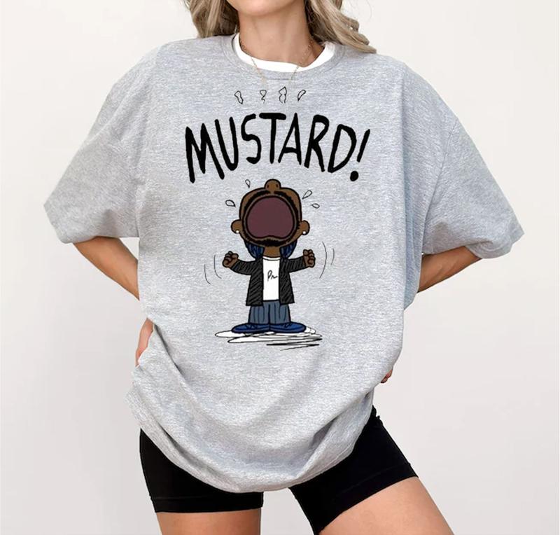 Kendrick Lamar Mustard Shirt - Playful Hip-Hop Inspired T-Shirt for Fans