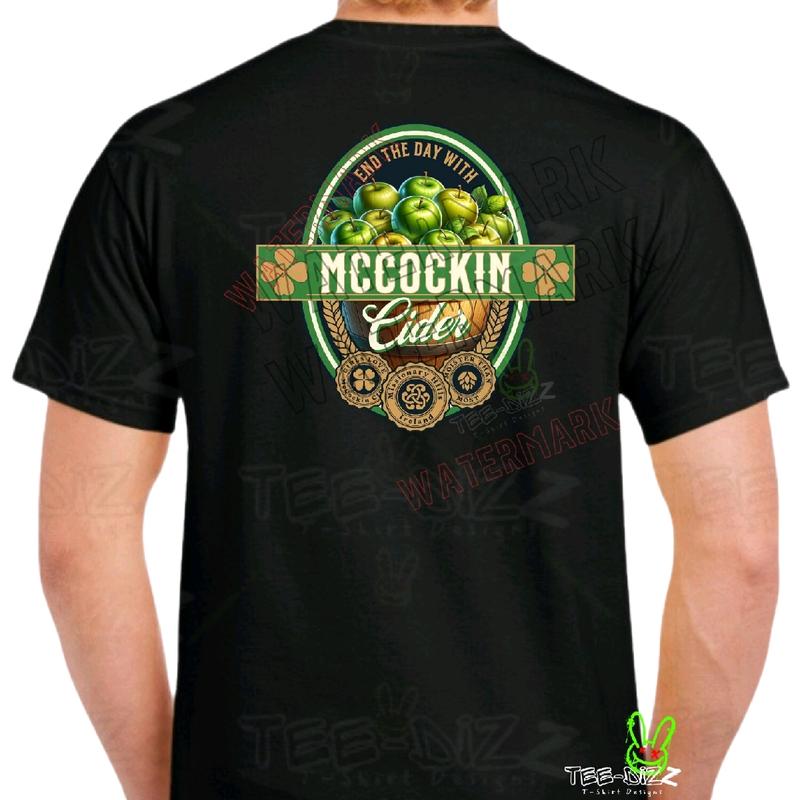 McCockin Cider Men's Humorous Crewneck T-Shirt - Relax with Style
