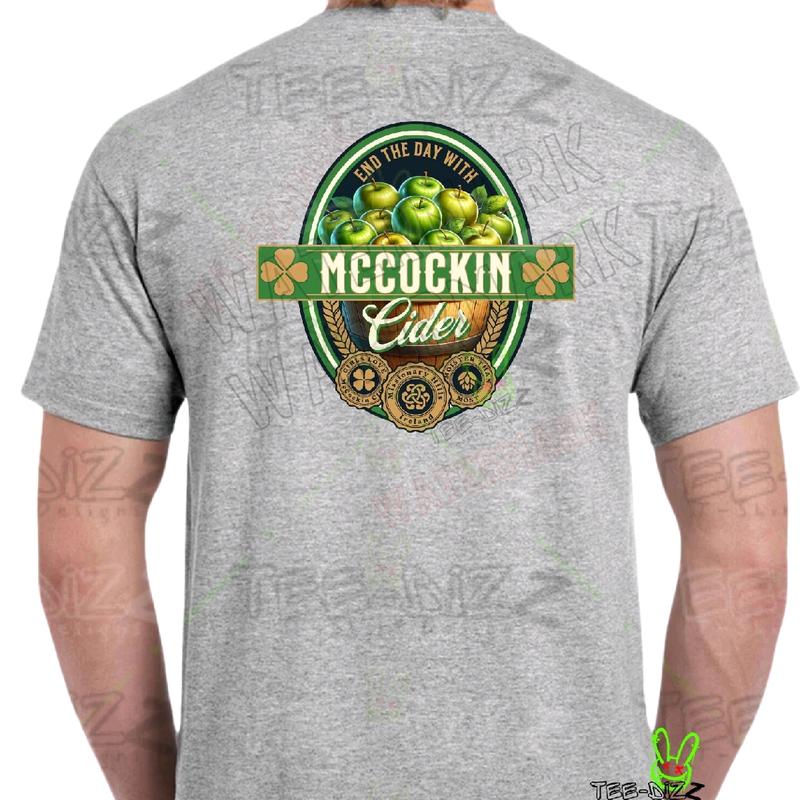 McCockin Cider Men's Humorous Crewneck T-Shirt - Relax with Style