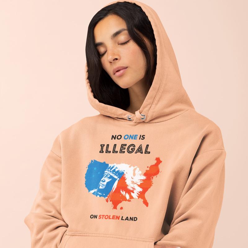 No One Is Illegal on Stolen Land Shirt - American Born, Mexican Roots, Real MAGA