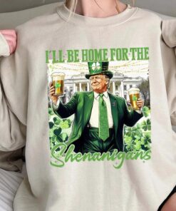 St. Patrick’s Day Shenanigans Shirt - Humor Meets Patriotism