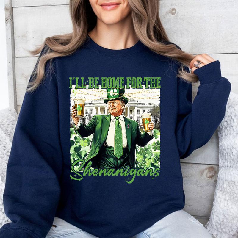 St. Patrick’s Day Shenanigans Shirt - Humor Meets Patriotism