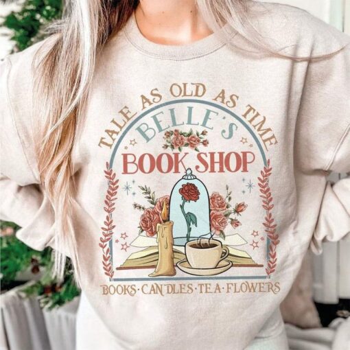 Timeless Love: Vintage "Tale As Old As Time" Beauty and the Beast Shirt for Book Lovers