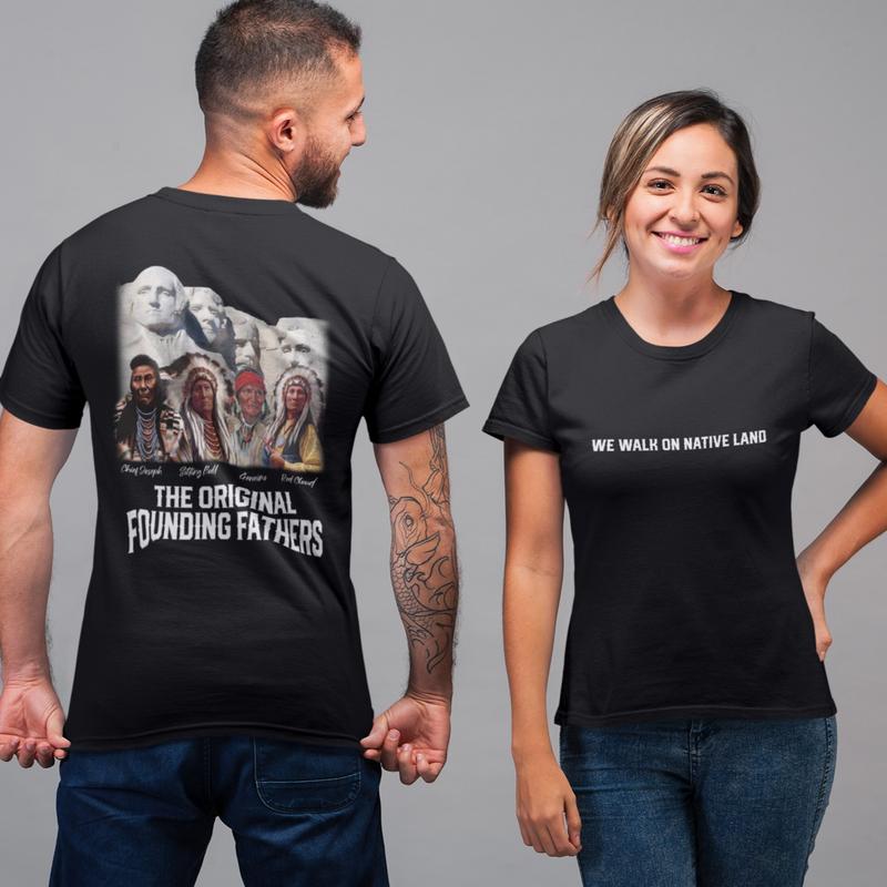 We Walk On Native Land Shirt - Supporting Immigrants & Acknowledging Indigenous Rights