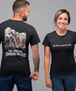 We Walk On Native Land Shirt - Supporting Indigenous Rights and Immigrant Communities