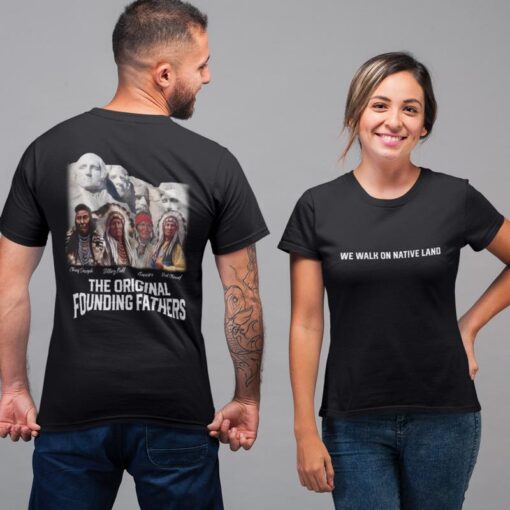 We Walk On Native Land Shirt - Supporting Indigenous Rights and Immigrant Communities