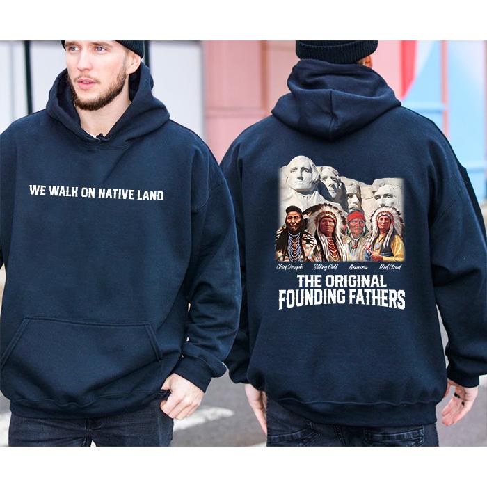We Walk On Native Land Shirt - Supporting Indigenous Rights and Immigrant Communities