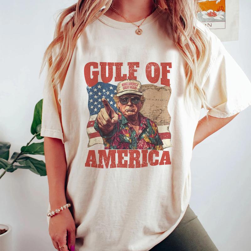 Funny Trump Gulf of America Shirt - Viral Design with Patriotic Flair
