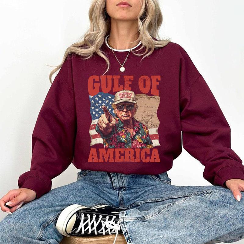 Funny Trump Gulf of America Shirt - Viral Design with Patriotic Flair