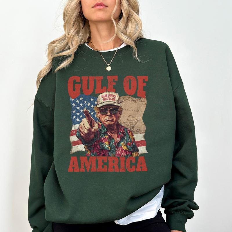 Funny Trump Gulf of America Shirt - Viral Design with Patriotic Flair