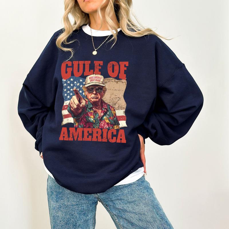 Funny Trump Gulf of America Shirt - Viral Design with Patriotic Flair