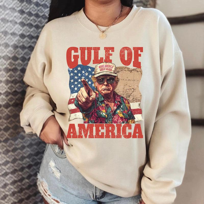Funny Trump Gulf of America Shirt - Viral Design with Patriotic Flair