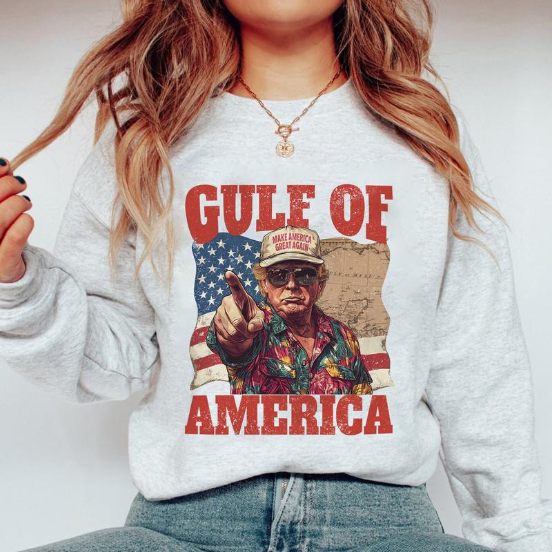 Funny Trump Gulf of America Shirt - Viral Design with Patriotic Flair