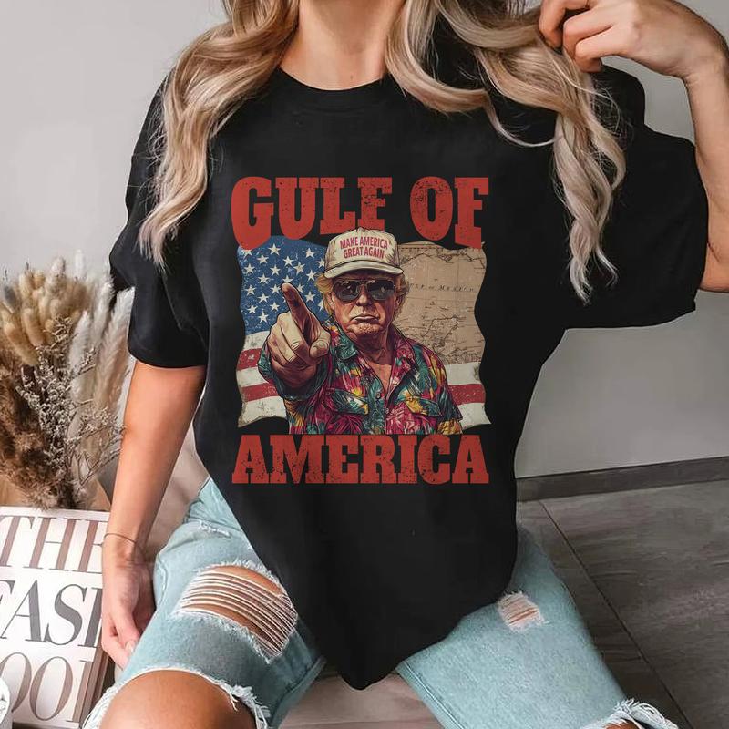 Funny Trump Gulf of America Shirt - Viral Design with Patriotic Flair