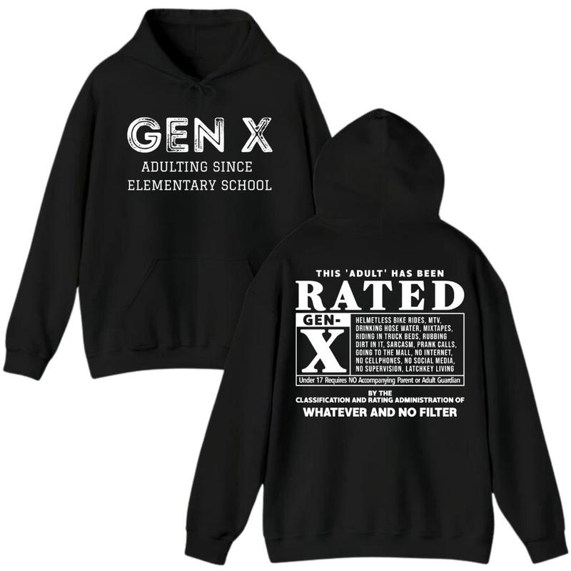 Gen X Rated Adult Graphic Tee - Vintage Inspired Funny Sarcastic T-Shirt