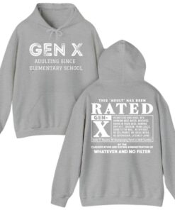 Gen X Rated Adult Graphic Tee - Vintage Inspired Funny Sarcastic T-Shirt