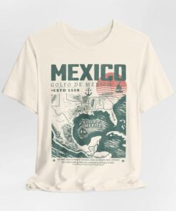 Gulf of Mexico Vintage Art Shirt - Golfo de México 1550 Tee, Perfect for Travelers & History Enthusiasts