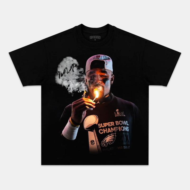 JALEN HURTS SUPER BOWL CHAMPIONS TEE | Vintage Graphic T-Shirt for Fans