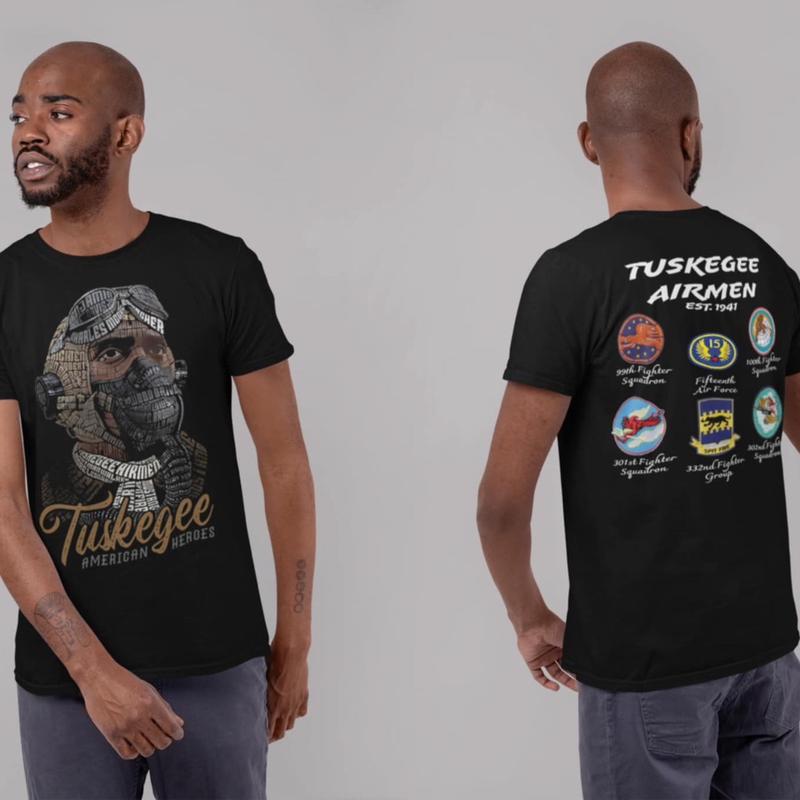 Tuskegee Airmen Tribute T-Shirt for Men - Graphic Tee Celebrating American Heroes