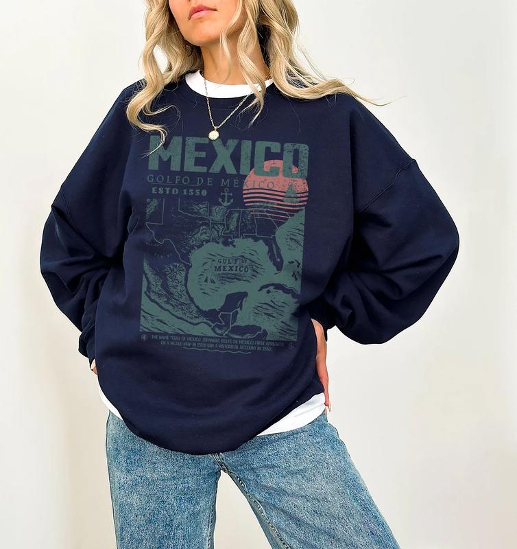 Vintage Gulf of Mexico T-Shirt | Golfo de México 1550 Retro Art Shirt for Adventurers