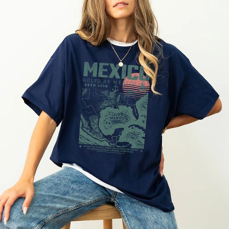 Vintage Gulf of Mexico T-Shirt | Golfo de México 1550 Retro Art Shirt for Adventurers