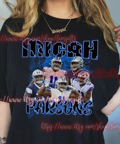 Football Sweatshirt, Micah Parsons 90s Style Tee, Vintage Hoodie