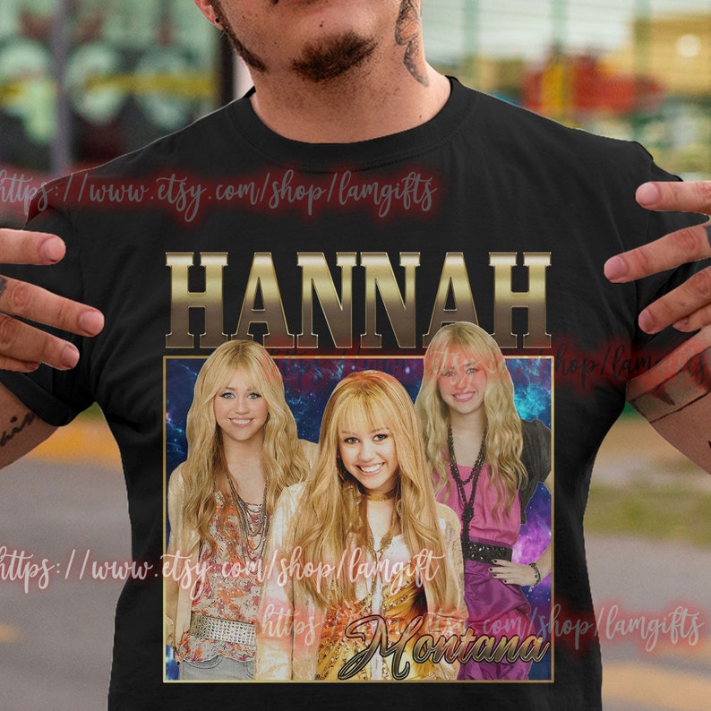 Hannah Montana 90s Style Tee, Vintage Hoodie, Miley Cyrus Graphic Tee - Image 2