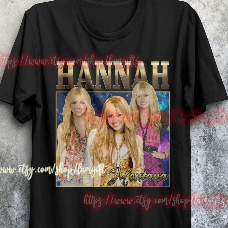 Hannah Montana 90s Style Tee, Vintage Hoodie, Miley Cyrus Graphic Tee - Image 3