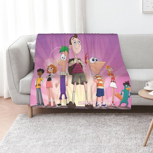 Custom Name Disney Milo Murphy's Law Quilt Bedding Set Blanket - Great for Home Decoration
