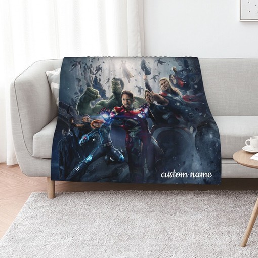 Custom Name The Avengers Age Of Ultron Quilt Blanket Bedding Set