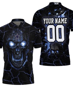 Dallas Cowboys Skull Personalized Polo Shirt
