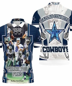 Dallas Cowboys Thank You Fans Super Bowl 2021 NFC East Division 3D All Over Print Polo Shirt