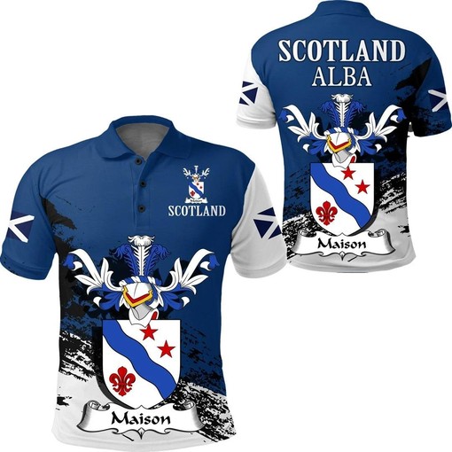 Maison Scottish Family Crest Scotland Special Polo Shirt - Golf Shirt