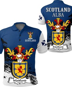 Maitland Scottish Family Crest Scotland Special Polo Shirt - Golf Shirt