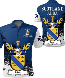 Mar Scottish Family Crest Scotland Special Polo Shirt - Golf Shirt